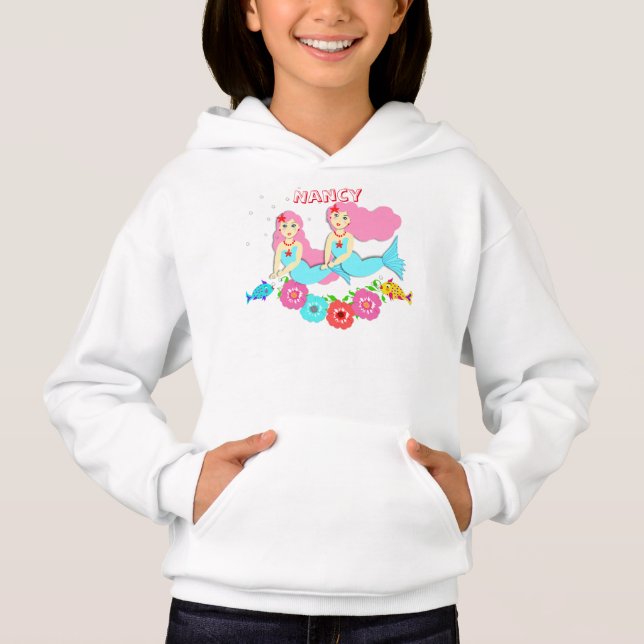 Cute Swimming Mermaids Theme Personalized (Front)