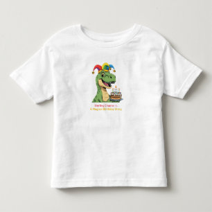Cute T-Rex Dinosaur First Birthday Magical Store Toddler T-shirt