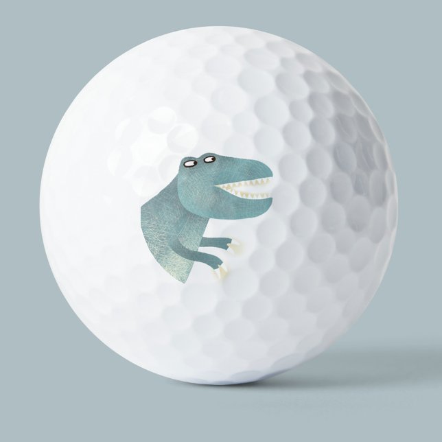Cute T-Rex Dinosaur Golf Balls (Creator Uploaded)