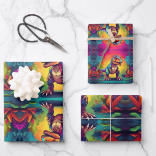 Cute T Rex Dinosaur  Wrapping Paper Sheet