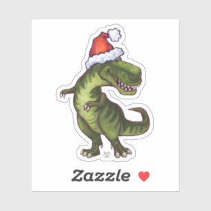 Cute T-Rex in a Santa Hat