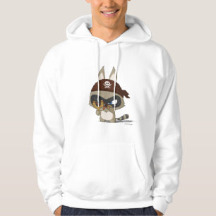 Cute T-shirt Pirate Raccoon Cartoon Character Tee