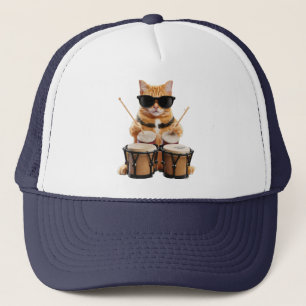 Cute Tabby Bongos Baseball Hat