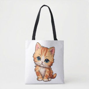Cute Tabby Cat Tote Bag