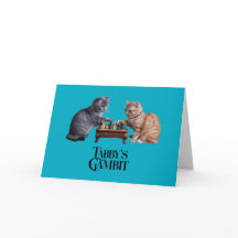 Cute Tabby's Gambit Greeting Card