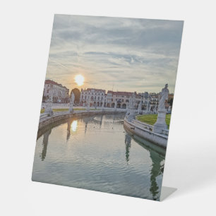 Cute tabletop sign, italian sight see pedestal sign