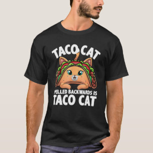 Cute Taco Cat For Men Women Kids Taco Mexican Food T-Shirt