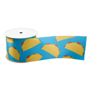 Cute Taco Kids 1st Birthday Party Mexican Food Satin Ribbon