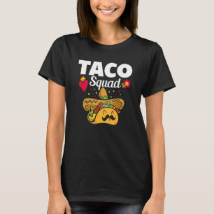 Cute Taco Squad Mexican Food Costume T-Shirt