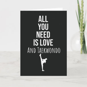 Cute Taekwondo Cards Martial Arts Japan