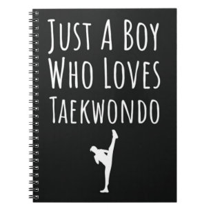 Cute Taekwondo Gifts For Baby Boys Kids TKD Lover Notebook