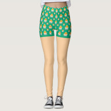 Cute Taïwan Mango Shaved Ice Shorts Leggings Style