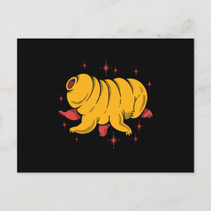 Cute tardigrade postcard