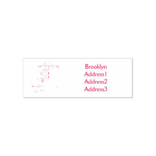 Cute Tarsier with umbrella cartoon illustration  Self-inking Stamp