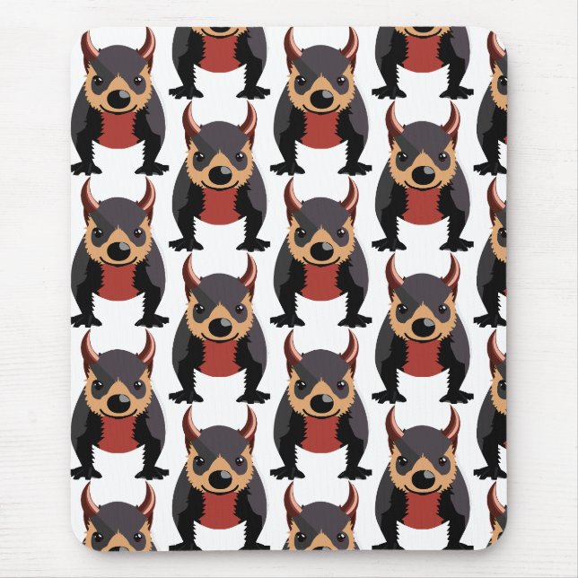 Cute Tasmanian Devil Design Mouse Pad (Front)