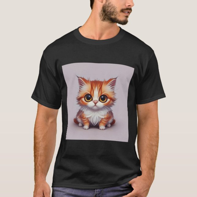 Cute Tater Tot Cat  T-Shirt (Front)