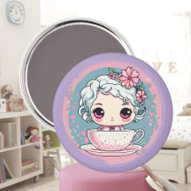 Cute Tea Cup Doll Magnet