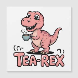 Cute Tea-Rex Pink Dinosaur – Sip Happens!