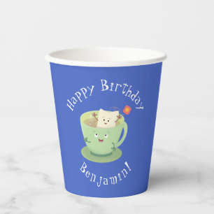 Cute teabag cup cartoon humour character
