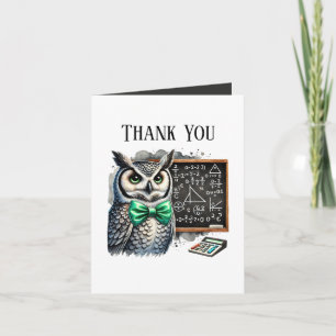 Cute Teacher add your message  Thank You Card