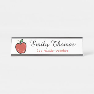 Cute Teacher Desk Name Plate