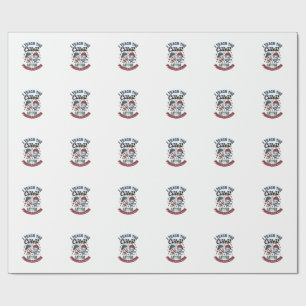 Cute Teacher Firecracker Vintage Fourth of July Sh Wrapping Paper