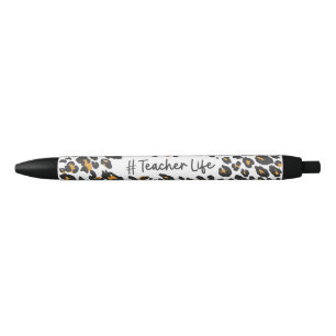 Cute Teacher Leopard Print Pen