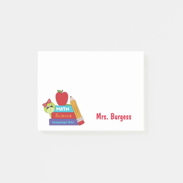 Cute Teacher Post It Notes (Front)