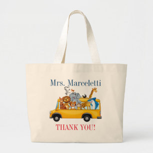 Cute Teacher, School Bus Driver, Daycare Tote Bag