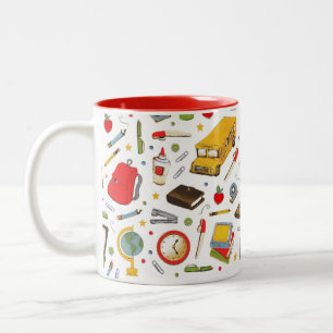 Cute Teacher Two-Tone Coffee Mug