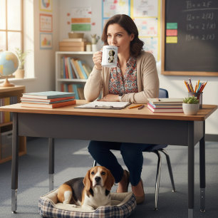 Cute Teacher's Pet Beagle personalize Coffee Mug