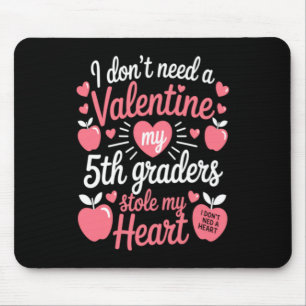 Cute Teachers Valentines Day Mouse Pad