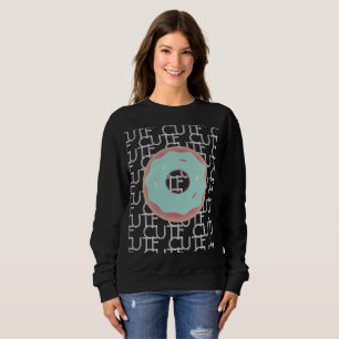 Cute Teal Frosted Doughnuts and Sprinkles Sweatshirt