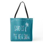 Cute Teal #Tropical Sand is the New Snow Palm Tree