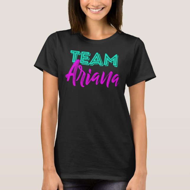 Cute Team Ariana Squad Cool  Crew T-Shirt (Front)