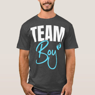 Cute Team Boy gender reveal party Idea for dad  T-Shirt