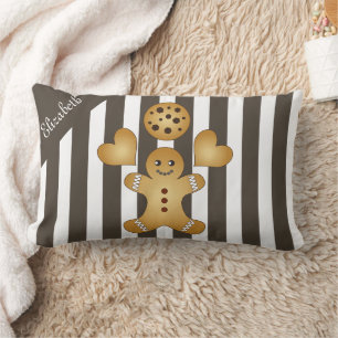 Cute Team Cookie Cartoon Personalized Kids Room Lumbar Pillow