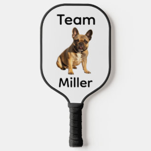 Cute Team Personalized Pet Name & Photo Pickleball Paddle