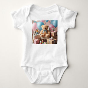 Cute Teddy Bear  Baby Bodysuit