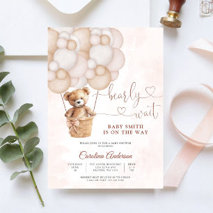 Cute Teddy Bear Baby Shower Invitation
