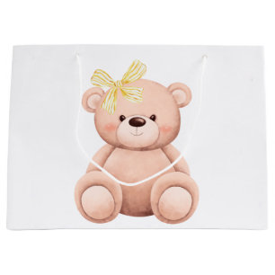 Cute teddy bear baby shower kid birthday gift large gift bag