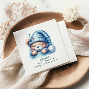 Cute Teddy Bear Baby Shower Napkin