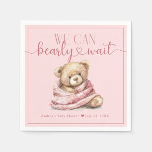 Cute Teddy Bear Baby Shower  Napkin