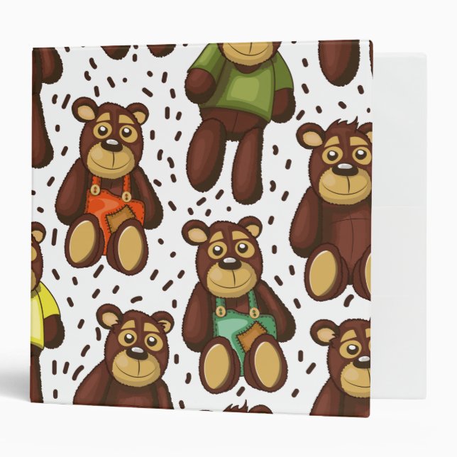 Cute teddy Bear Binder (Front/Inside)