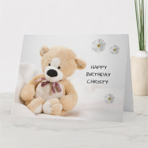 Cute Teddy Bear Birthday Card
