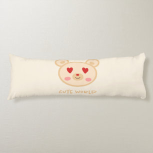 Cute teddy bear body pillow