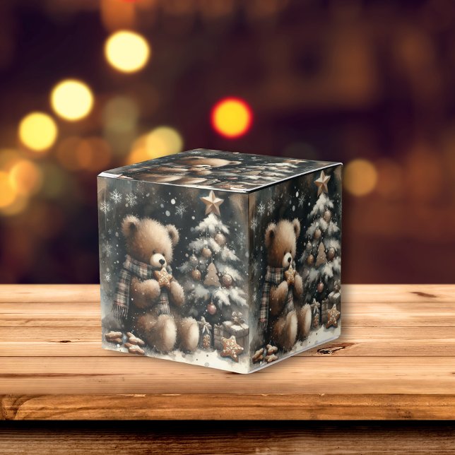 Cute Teddy Bear Christmas Favor Box (Creator Uploaded)