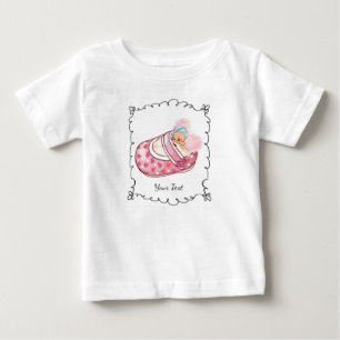 Cute Teddy Bear Custom Name Baby T-Shirt