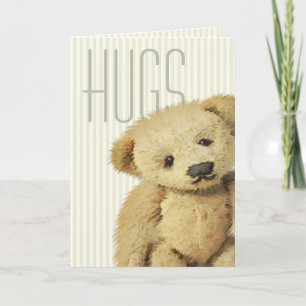 Cute Teddy Bear Hugs Card