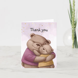 Cute Teddy Bear Hugs Merci